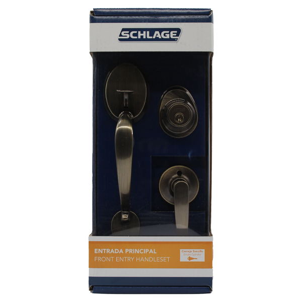 ****Schlage Entry Handleset Mino x Kore Single Cylinder Deadbolt 609 7707007706098