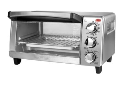 Black &amp; Decker 4-Slice Toaster Oven with Convection, Stainless Steel