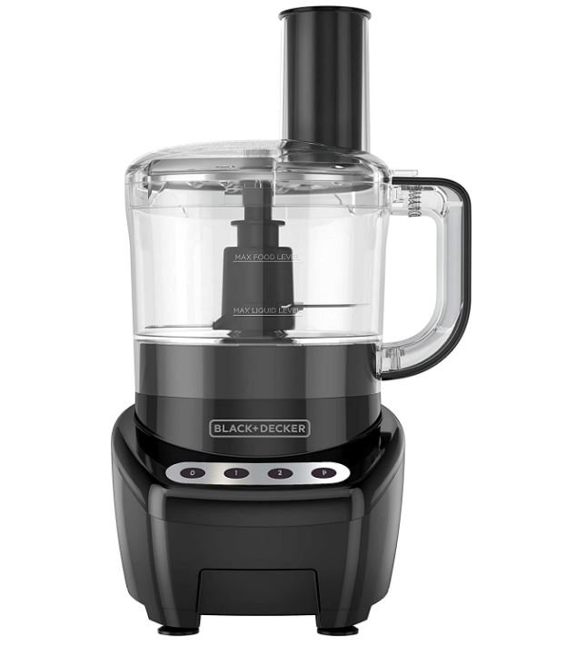 Black &amp; Decker 3-In-1 Food Processor Easy Assembly 8-Cup, Black