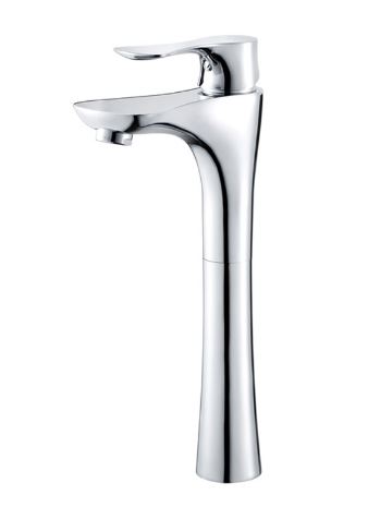 Pfister Polished Chrome vessel faucet.
