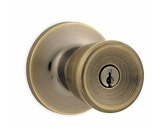 ****GEO Keyed Entry Brass Knob