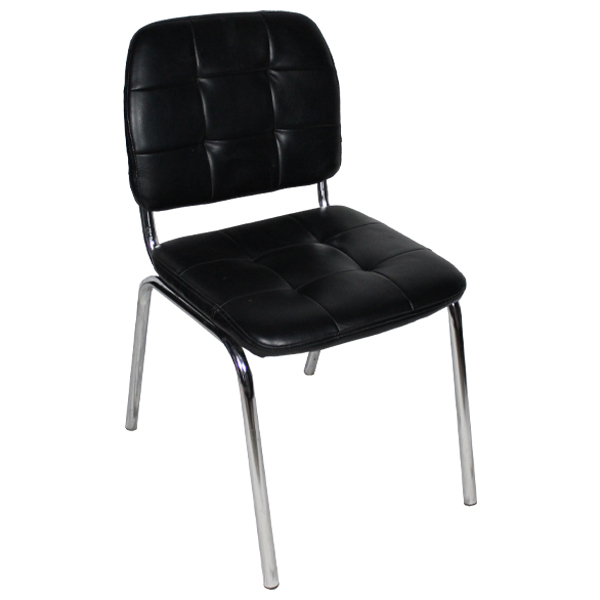 Royal Homes Cushioned Chair, 33.5 x 17.75 In. (85x45cm) Black