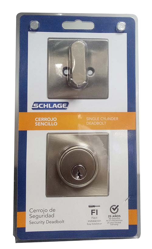 Schlage Single Cylinder Deadbolt 7707007712594