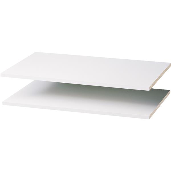 ****Easy Track Closet Shelf 3 Ft x 14 In. Laminated White 2-Pack