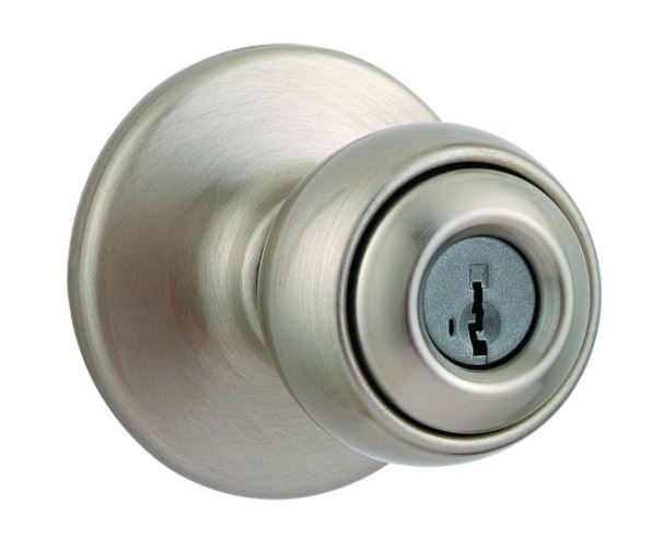 Kwikset Polo Satin Nickel Keyed Entry Door Knob