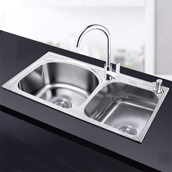 Royal Homes Topmount Double Bowl Kitchen Sink 31In.X17In.X8In.