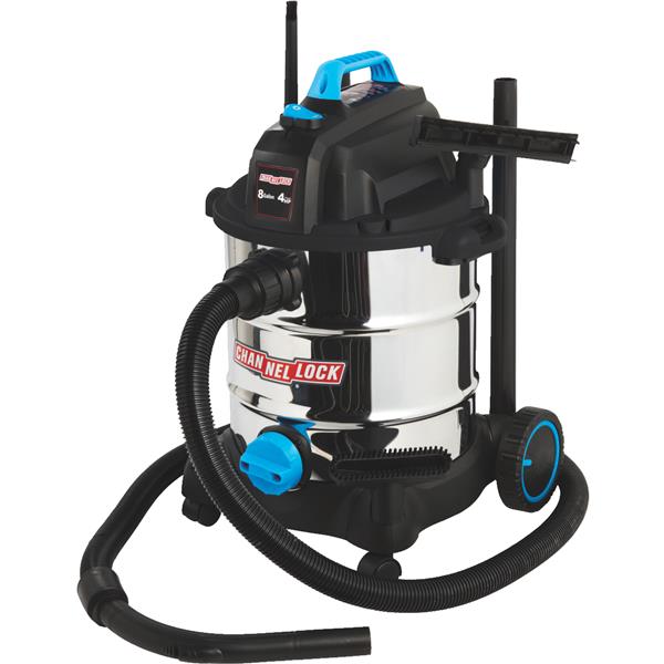 Channellock Wet/Dry Vacuum SS 8 Gal 4.0-Peak HP