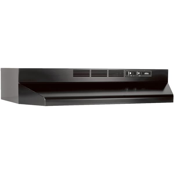 Broan-Nutone Non-Ducted Range Hood 41000 Series 30 In. Black