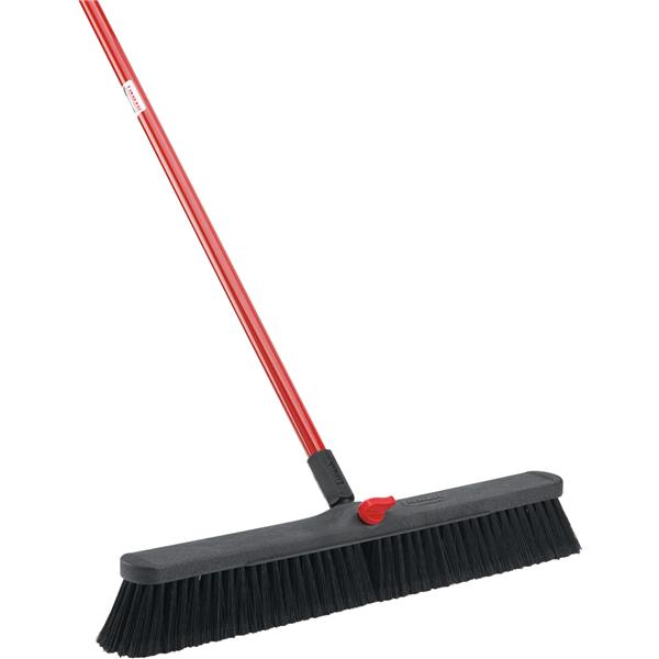 Libman Steel Handle Smooth Surface Push Broom 24 In. W. x 64 In. L.