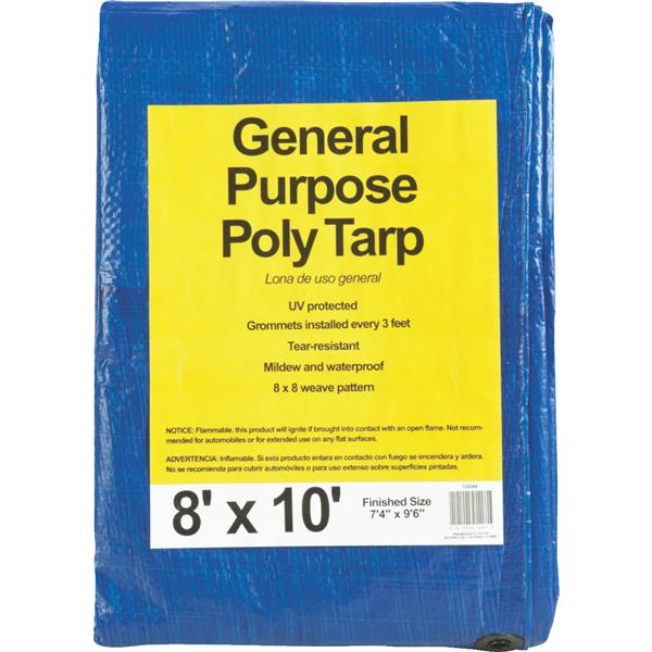 Do it Best Woven General Purpose Tarp 8 Ft. x 10 Ft. Blue