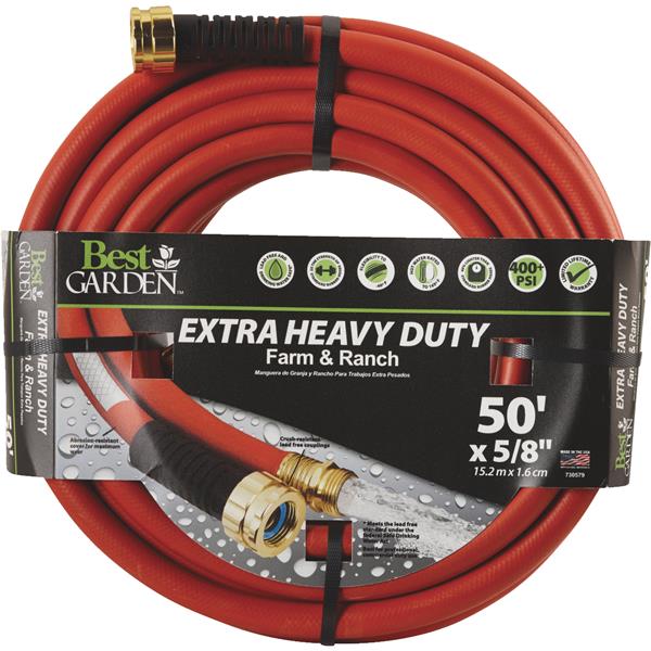 Best Garden Drinking Water Safe Hot Water Hose 5/8 In. Dia. x 50 Ft. L.