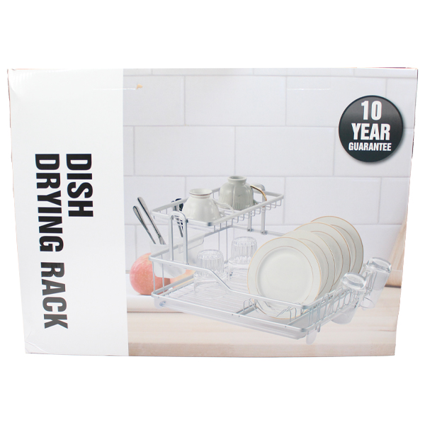 Royal Homes Dish Rack Stainless Steel/ Plastic 18x13.75x10.5 In.