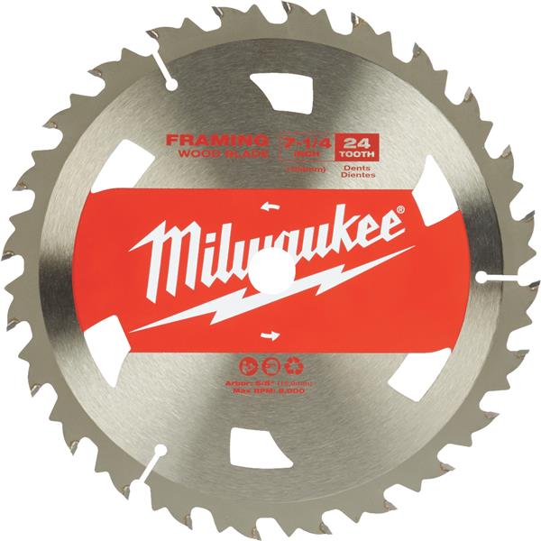 ****Milwaukee 7-1/4 In. 24-Tooth Standard Framing Circular Saw Blade