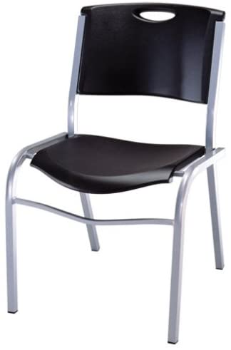 Lifetime Commercial Stacking Chair, Black