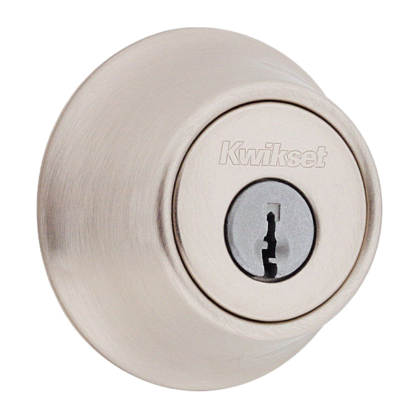 Kwikset 660 Single Cylinder Deadbolt Satin Nickel