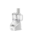 Black &amp; Decker 8-Cup Food Processor, Easy-Assembly 2 Speeds + Pulse, White