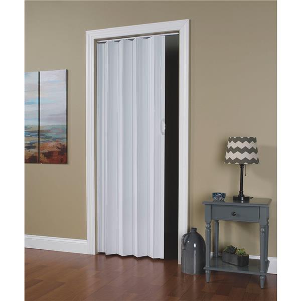 Spectrum Via Accordion Folding Door 24 In. to 36 In. W. x 80 In. H. White