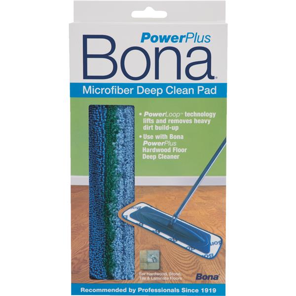 Bona PowerPlus Microfiber Pad Mop Refill 4 In. W. x 15 In. L.