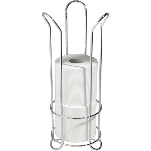 ^InterDesign Forma Tulip Freestanding Toilet Paper Holder, Chrome