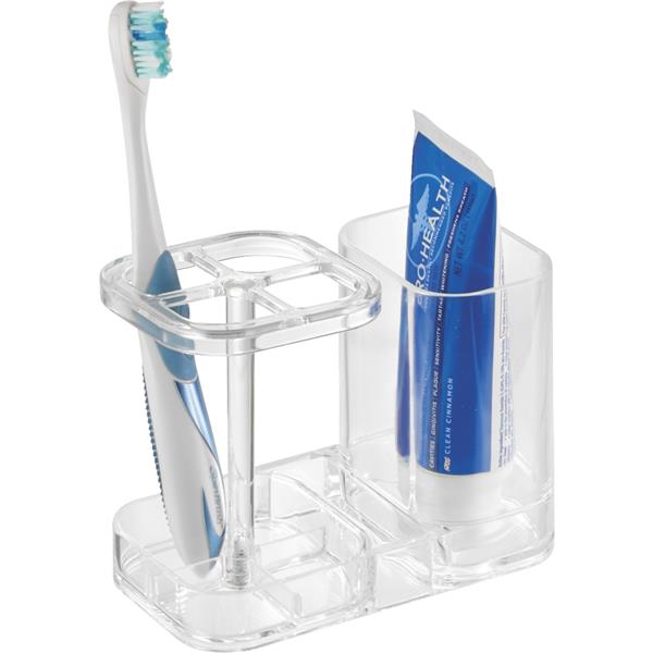 InterDesign Med+ Toothbrush Holder, Clear