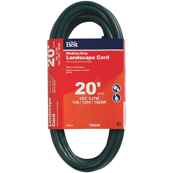 Do it Best Landscape Extension Cord 20 Ft 16/3