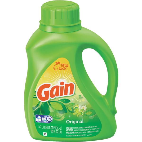 Gain + Aroma Boost 32 Load Original Scent HE Liquid Laundry Detergent 46 Oz.