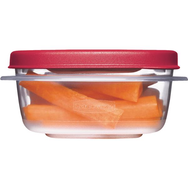 Rubbermaid Easy Find Lids Rectangle Food Storage Container 2.5 Gal. Clear