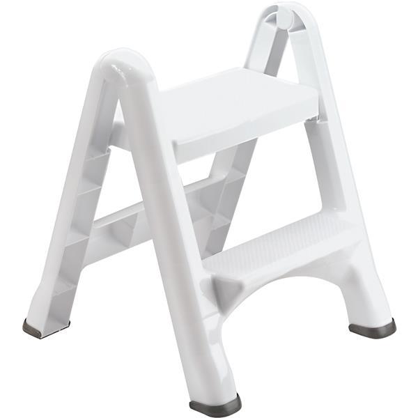 Rubbermaid 2-Step Folding Step Stool White