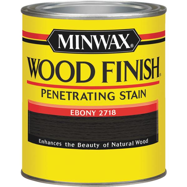 Minwax Wood Finish Penetrating Stain, Ebony, 1 Qt.