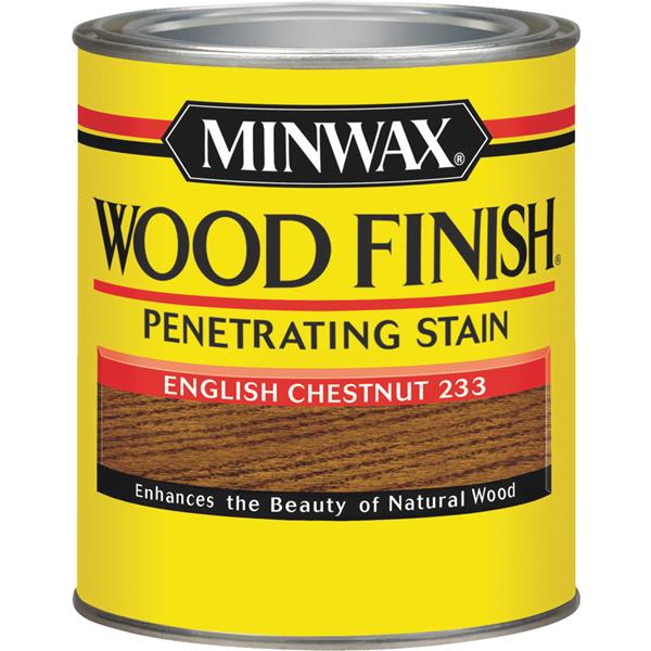 Minwax Wood Finish Penetrating Stain, English Chestnut, 1 Qt.