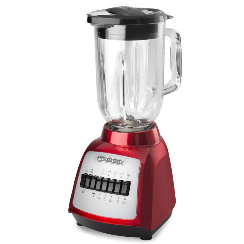 Black &amp; Decker 10 Speed Blender Metallic Base - Glass Jar