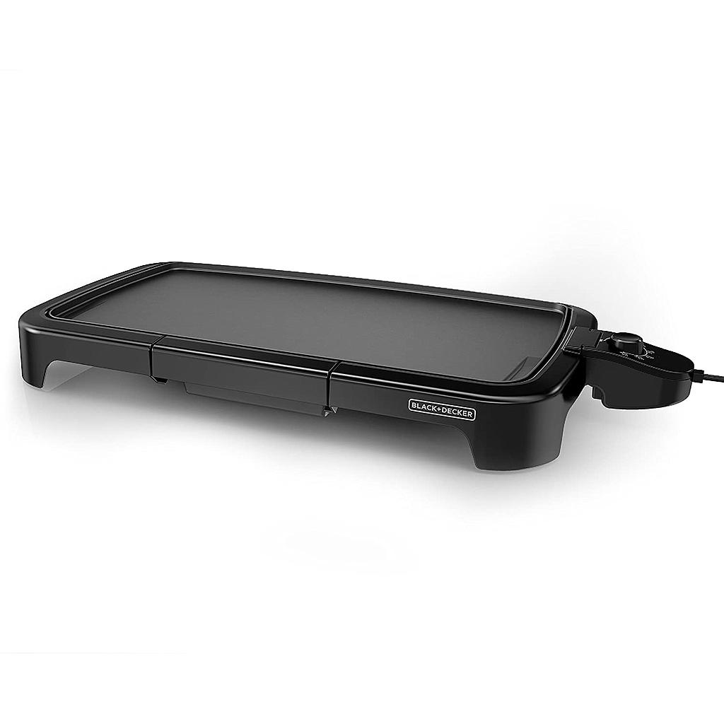 Black &amp; Decker Family-Sized Electric Griddle 10 x 20 In., Black