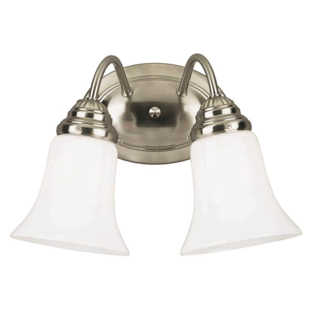 Westinghouse 2-Light Interior Wall Lamp, Brushed Nickel