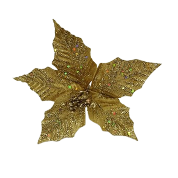 Miro Poinsettia 20CM 5 PET 10CML GOLD