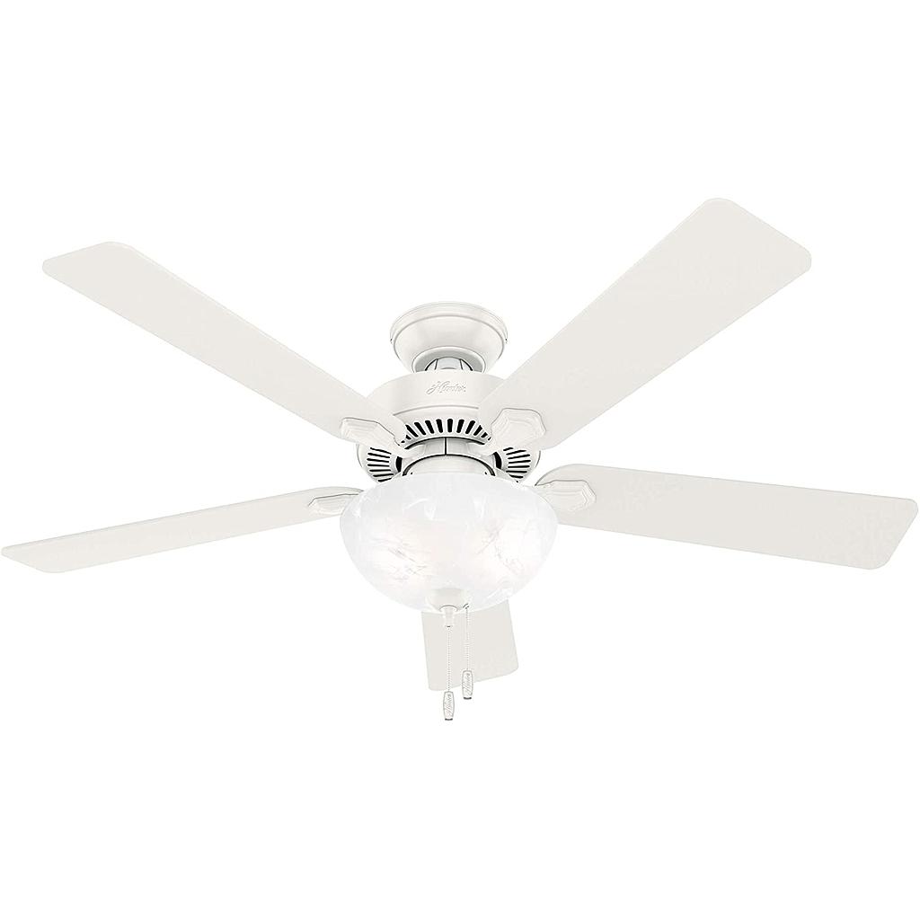 Hunter Swanson Indoor Ceiling Fan 52 In., Fresh White (C.F.M - 2530)