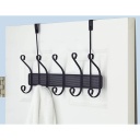 Home Basics Metro Over-the-Door 5-Hook Hanging Rack, Bronze