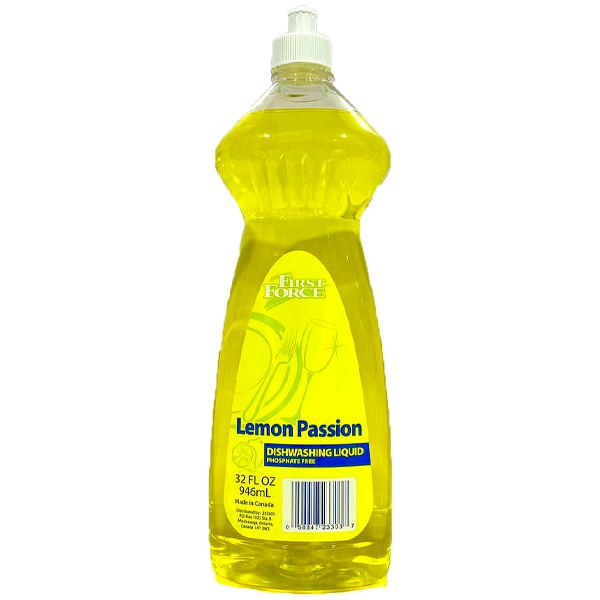 ****First Force Lemon Dish Liquid 32 oz.