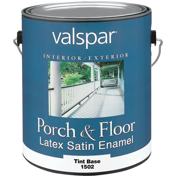 Valspar 1 Gal. Tint Base Self Priming Latex Satin Porch &amp; Floor Enamel