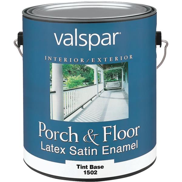Valspar Tint Base Self Priming Latex Satin Porch &amp; Floor Enamel 1 Gal.