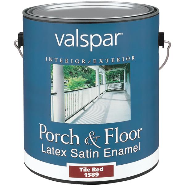 ****Valspar 1 Gal. Tile Red Self Priming Latex Satin Porch &amp; Floor Enamel