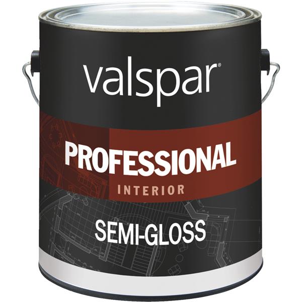 Valspar Professional Latex Semi-Gloss Interior Wall Paint, Medium Base, 1 Gal.