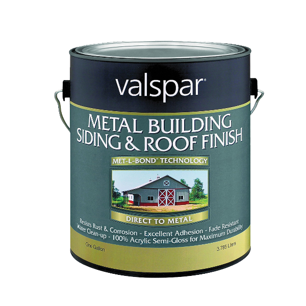 ****Valspar Metal Building Paint, Semi-Gloss, Classic Red, 1 Gal