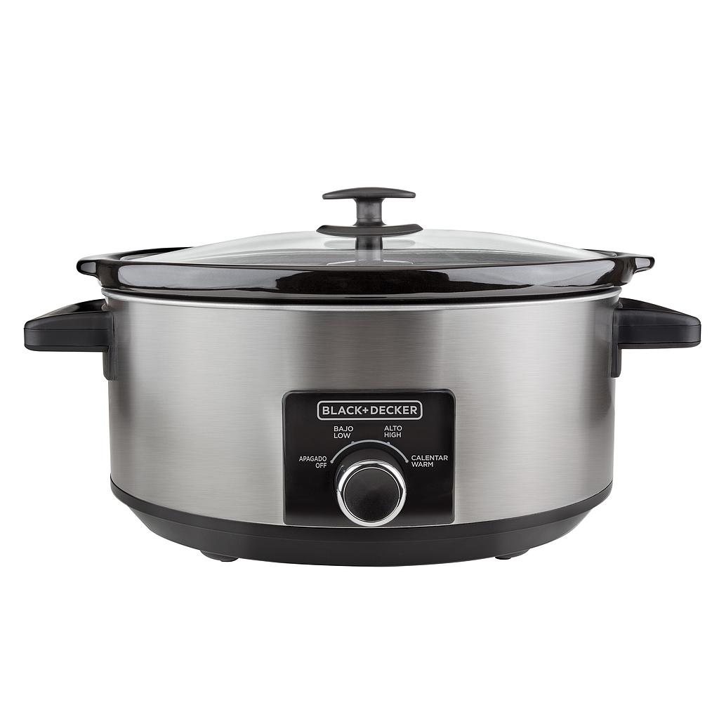 Black &amp; Decker Slow Cooker 6.65L SS