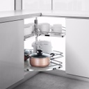 Royal Homes Kidney-Shaped Corner Kitchen Organizer