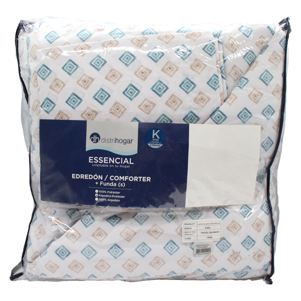 ****Distrihogar COMFORTER KING T144 50/50 PC MINIPRINT