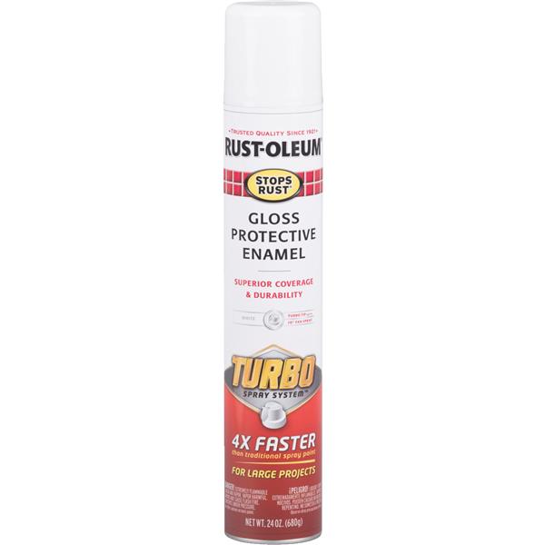 Rust-Oleum Stops Rust Turbo Spray Paint 24oz. White