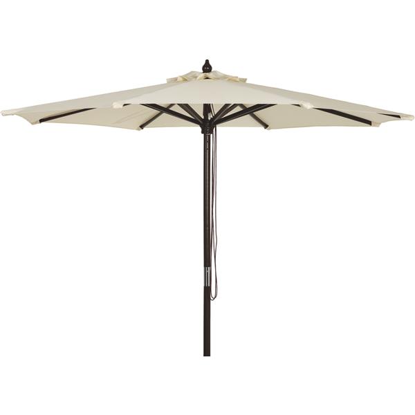 Outdoor Expressions Market Patio Umbrella 7.5 Ft. Cream with Chrome Plated Hardware