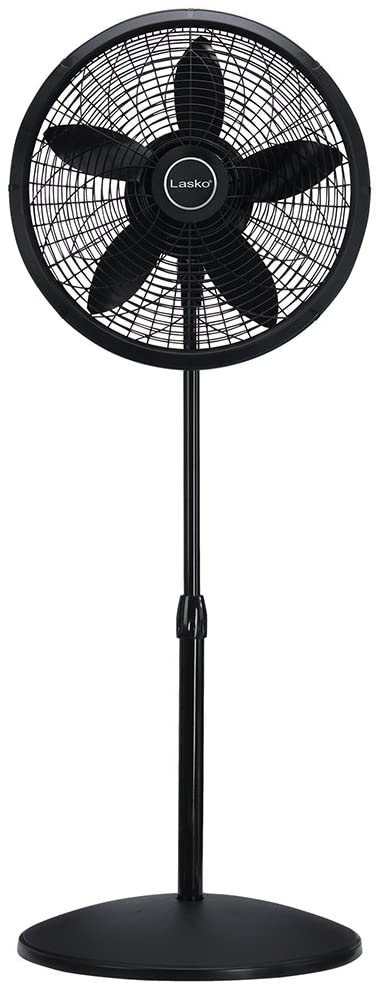 Lasko Adjustable Pedestal Fan 18 In. Black