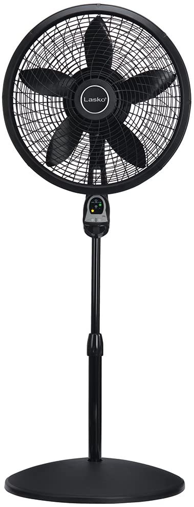 Lasko Pedestal Fan with Remote Control 18 In. Black