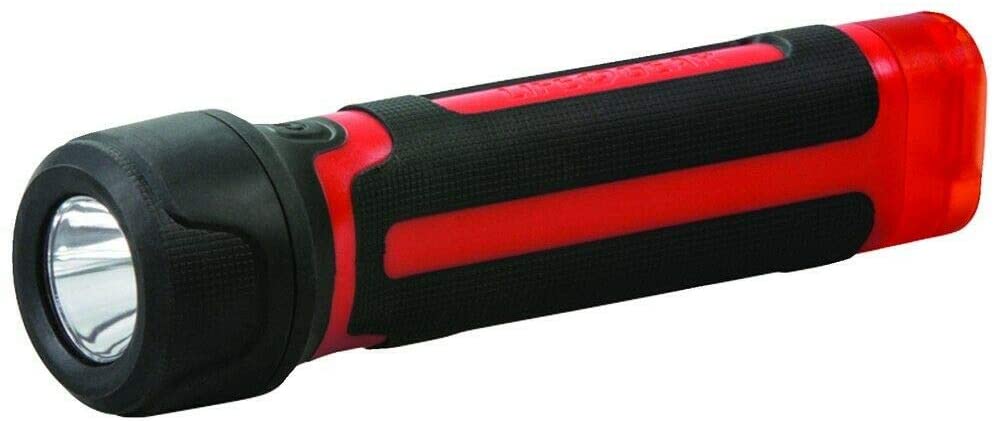 Life Gear Storm Proof 4AA 200 Lm. LED Flashlight &amp; Signal Light